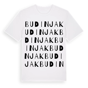 Budinjak ordlek t-shirt – ekologisk bomull t-shirt från Pinshirt