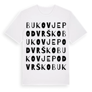 Bukovje Podvrško ordlek t-shirt – ekologisk bomull t-shirt från Pinshirt