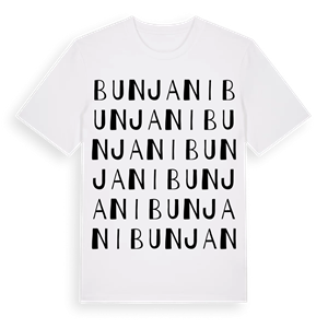 Bunjani ordlek t-shirt – ekologisk bomull t-shirt från Pinshirt