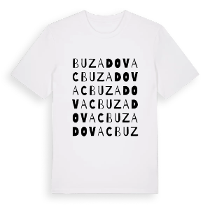 Buzadovac ordlek t-shirt – ekologisk bomull t-shirt från Pinshirt