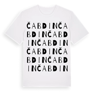 Čabdin ordlek t-shirt – ekologisk bomull t-shirt från Pinshirt