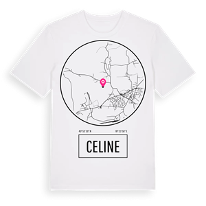 Celine t-shirt – ekologisk bomull t-shirt från Pinshirt