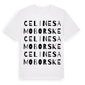Celine Samoborske ordlek t-shirt – ekologisk bomull t-shirt från Pinshirt