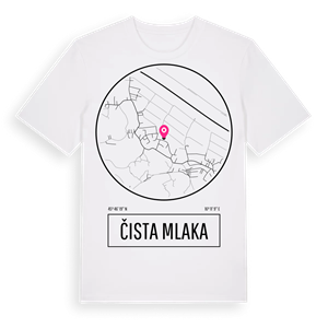 Čista Mlaka t-shirt – ekologisk bomull t-shirt från Pinshirt