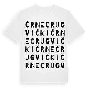 Črnec Rugvički ordlek t-shirt – ekologisk bomull t-shirt från Pinshirt
