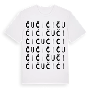 Čučići ordlek t-shirt – ekologisk bomull t-shirt från Pinshirt