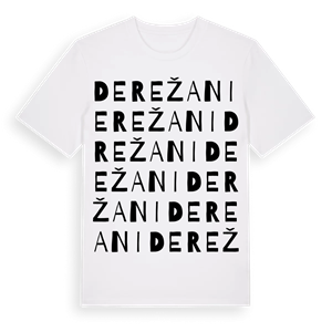 Derežani ordlek t-shirt – ekologisk bomull t-shirt från Pinshirt
