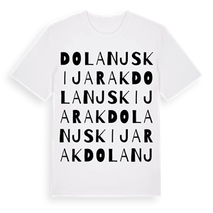 Dolanjski Jarak ordlek t-shirt – ekologisk bomull t-shirt från Pinshirt