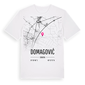 Domagović karta t-shirt – ekologisk bomull t-shirt från Pinshirt