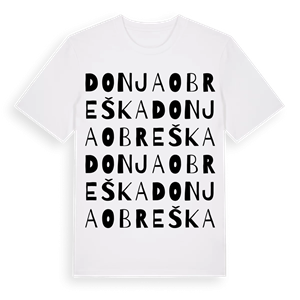 Donja Obreška ordlek t-shirt – ekologisk bomull t-shirt från Pinshirt