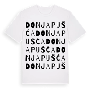 Donja Pušća ordlek t-shirt – ekologisk bomull t-shirt från Pinshirt