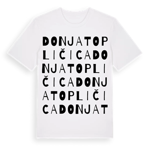 Donja Topličica ordlek t-shirt – ekologisk bomull t-shirt från Pinshirt