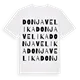 Donja Velika ordlek t-shirt
