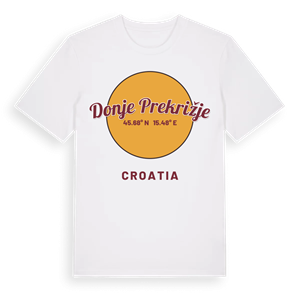 Donje Prekrižje cirkel t-shirt – ekologisk bomull t-shirt från Pinshirt