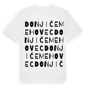 Donji Čemehovec ordlek t-shirt – ekologisk bomull t-shirt från Pinshirt
