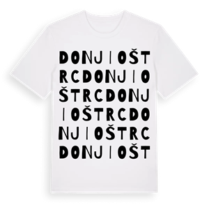 Donji Oštrc ordlek t-shirt – ekologisk bomull t-shirt från Pinshirt
