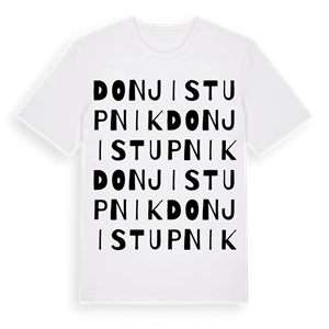 Donji Stupnik ordlek t-shirt – ekologisk bomull t-shirt från Pinshirt