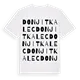 Donji Tkalec ordlek t-shirt