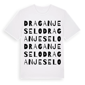 Draganje Selo ordlek t-shirt – ekologisk bomull t-shirt från Pinshirt