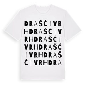 Drašći Vrh ordlek t-shirt – ekologisk bomull t-shirt från Pinshirt