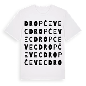 Dropčevec ordlek t-shirt – ekologisk bomull t-shirt från Pinshirt