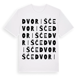 Dvorišće ordlek t-shirt – ekologisk bomull t-shirt från Pinshirt