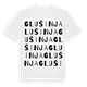 Glušinja ordlek t-shirt