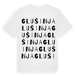 Glušinja ordlek t-shirt – ekologisk bomull t-shirt från Pinshirt