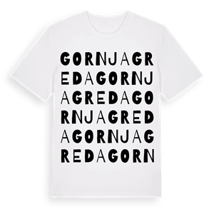 Gornja Greda ordlek t-shirt – ekologisk bomull t-shirt från Pinshirt