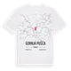 Gornja Pušća karta t-shirt