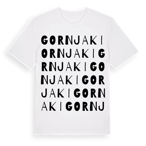 Gornjaki ordlek t-shirt – ekologisk bomull t-shirt från Pinshirt