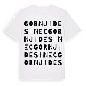 Gornji Desinec ordlek t-shirt – ekologisk bomull t-shirt från Pinshirt