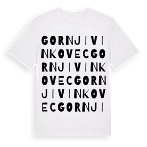 Gornji Vinkovec ordlek t-shirt – ekologisk bomull t-shirt från Pinshirt