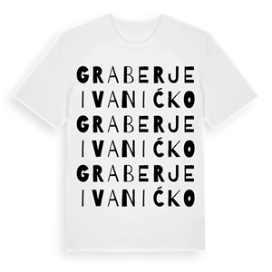 Graberje Ivanićko ordlek t-shirt – ekologisk bomull t-shirt från Pinshirt