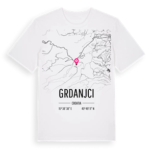 Grdanjci karta t-shirt – ekologisk bomull t-shirt från Pinshirt