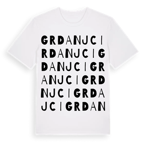 Grdanjci ordlek t-shirt – ekologisk bomull t-shirt från Pinshirt
