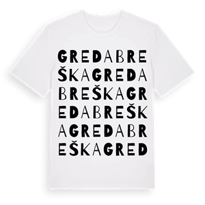Greda Breška ordlek t-shirt – ekologisk bomull t-shirt från Pinshirt