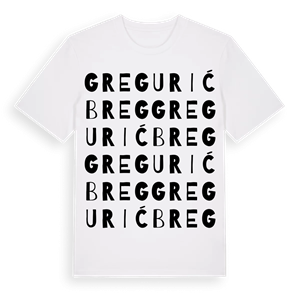 Gregurić Breg ordlek t-shirt – ekologisk bomull t-shirt från Pinshirt