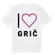 Jag älskar Grič t-shirt stort tryck