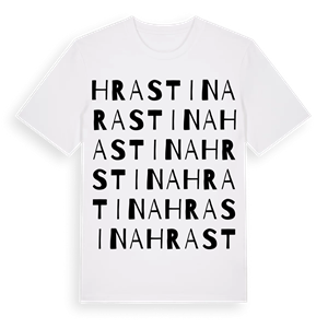 Hrastina ordlek t-shirt – ekologisk bomull t-shirt från Pinshirt