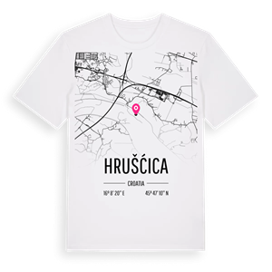 Hrušćica karta t-shirt – ekologisk bomull t-shirt från Pinshirt