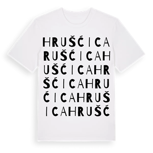 Hrušćica ordlek t-shirt – ekologisk bomull t-shirt från Pinshirt