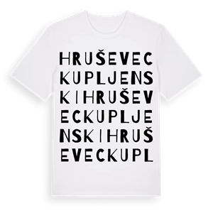 Hruševec Kupljenski ordlek t-shirt – ekologisk bomull t-shirt från Pinshirt