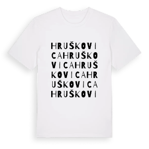 Hruškovica ordlek t-shirt – ekologisk bomull t-shirt från Pinshirt