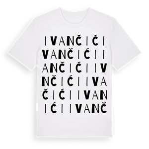 Ivančići ordlek t-shirt – ekologisk bomull t-shirt från Pinshirt