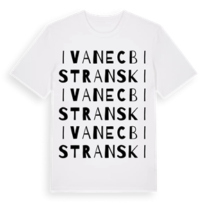 Ivanec Bistranski ordlek t-shirt – ekologisk bomull t-shirt från Pinshirt