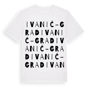 Ivanić-Grad ordlek t-shirt – ekologisk bomull t-shirt från Pinshirt