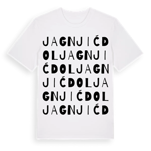 Jagnjić Dol ordlek t-shirt – ekologisk bomull t-shirt från Pinshirt