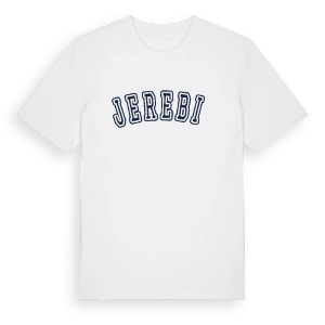 Jerebić college t-shirt – ekologisk bomull t-shirt från Pinshirt