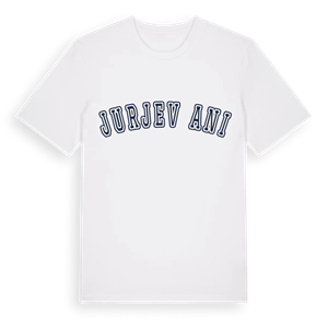 Jurjevčani college t-shirt – ekologisk bomull t-shirt från Pinshirt